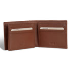 Champs Onyx Leather Access Center Wing Wallet - Brown-3 slot pockets