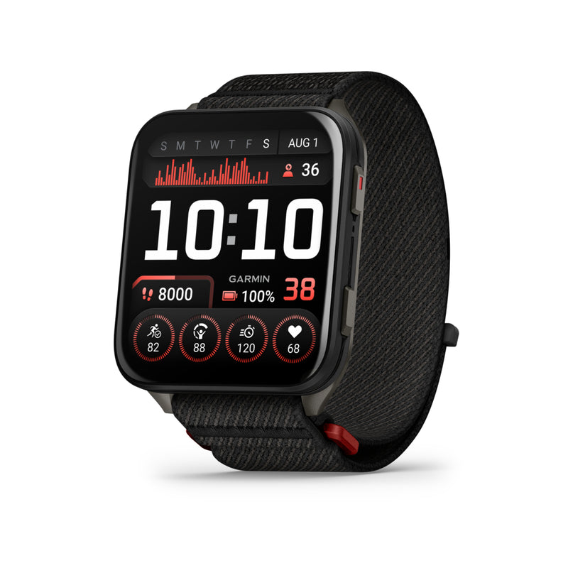 Garmin Venu X1 - Black with Slate Titanium Caseback and Black