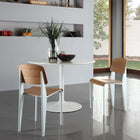 Modway Cabin Dining Side Chair - Natural/White-Seat and backrest made from plywood