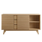 Modway Render 63" Sideboard Buffet Table TV Stand - Oak-8