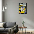Sidney Crosby Pittsburgh Penguins Raising Stanley Cup - Framed Canvas - 22" x 31"-Ready to hang - arrives fully assembled