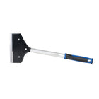 Razor Long Handle Griddle Scraper-Stay Cool Soft Grip Handle with thumb grip and hole for hanging