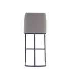 Manhattan Comfort Serena 17.71" Modern Leatherette Upholstered Barstool - Grey - 3 Pack-22.04" L x 20" W x 40.55" H