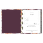 Blueline Monthly Planner - 9-1/4" H x 7"-1/4" W - Floral Design - Bilingual-Includes reference calendars