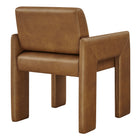 Modway Daven Vegan Leather Dining Armchair - Canyon-7