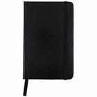 JAM Paper Hardcover Small Journal Notebook With Elastic - 100 Lined Sheets - 3 3/4" x 5 5/8" - Black-Colour: Black | Be stylish and organized with a colourful note book.