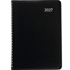 Staples 2027 Weekly/Monthly Planner - 11" H x 8" W - Black - Bilingual-14 months: December 2026 - January 2028