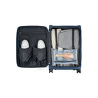 Bugatti 3-Piece Softside Luggage Set - Navy-Reinforced top and side handle for the 24” and the 28”