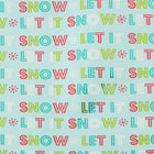 JAM Paper Christmas Wrapping Paper - 30" x 25' - Light Blue 'Let it Snow' -Designed to make your gifts stand out with this festive holiday gift wrap that friends and family will love this season!