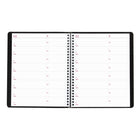 Brownline 2027 14-Month Monthly Planner Soft Cover - 8-7/8" x 7-1/8" - Black-Calendars of past, current, and following 4 months on each spread