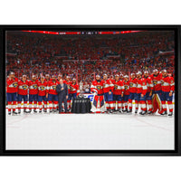 Florida Panthers Conference Final Trophy - Framed Canvas - 31" x 22"-Premium canvas print with gallery-wrapped edges