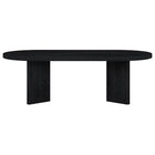 Hudson&Canal Alma 48"W Oval Coffee Table - Black Grain-Table is made of high-quality and durable MDF materials