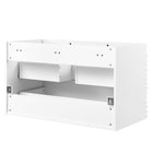 Modway Render 36" Wall-Mount Bathroom Vanity Cabinet - White-Sink Basin and Fixtures Not Included