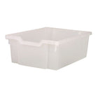 Gratnells Deep F2 Heavy Duty School Tray - Translucent - 12.3" x 16.8" x 5.9" - 6 Pack-Translucent color trays measure 12.3" x 16.8" x 5.9"