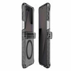 ITSKINS Hybrid_R Hinge Clear with Magnets Case - Galaxy Z Flip 8 - Smoke-Premium drop protection up to 3m/10ft