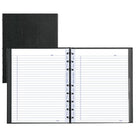 Blueline MiracleBind Hardcover Notebook, 9-1/4 x 7-1/4", Black Lizard-Like, 150 Pages-150 ruled micro-perforated MiracleBind pages with margin