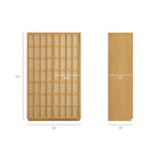 Modway Aiko Tall Japandi Storage Cabinet - 64" - Light Oak-Ash Wood Veneer