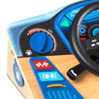 Melissa & Doug Vroom & Zoom Interactive Wooden Dashboard Steering Wheel Pretend Play Driving Toy - FSC Certified-Terrific for hand-eye coordination, imaginative play, and to help teach cause and effect