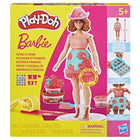 Play-Doh Barbie Designer Dolls Dough - Assorted-The pre-made sheet is 2.4 ounces of flattened Play-Doh modeling compound that looks like pretend fabric with fun designs to make doll fashions (contains wheat)