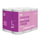 Perk 2-Ply Bathroom Tissue - 242 Sheets Per Roll - 12 Pack-Ultra Soft and Strong