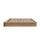 Nexera James Platform Bed - Queen Size - Brown Oak-Versatile Silhouette: Rectangular shape complements various decor styles