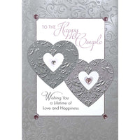 Rosedale Gold Wedding Greeting Cards/Envelopes - 5-1/2" x 8" - Row Boat - 6 Pack-Premium quality greeting cards