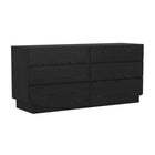 Manhattan Comfort Ardea 72" Contemporary 6-Drawer Double Dresser - Black-Easy assembly with included hardware and instructions