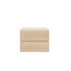Nexera James Nightstand With 2-Drawers - Natural Blonde Oak-Natural Blond Oak laminate finis