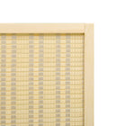 HOMCOM 4 Panel Bamboo Hand-Woven Freestanding Room Divider for Home Office - Natural Wood-Material: Pine Wood, Bamboo, Cotton Thread
