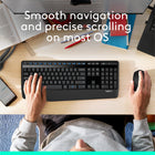 Logitech M280 Wireless Mouse - 3 Buttons - Red-Plug and Play: The wireless receiver provides a convenient and reliable wireless connection with your compact Logitech mouse