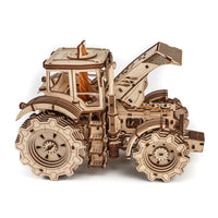 EWA Eco-Wood-Art Tractor 3D Wooden STEM Construction Kit - Set of 358-Eco-friendly 3D STEM model to assemble and customize at school or home