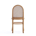 Manhattan Comfort Paragon 17.52" Industry Chic Dining Chair - Nature and Oatmeal - Set of 4-Seat Height Measures: 19.29 in. With Weight Capacity of 275 lb