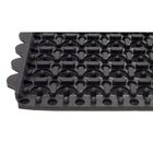 Edgewood Value Flex Solid Top Light Duty Interlocking Anti-Fatigue Mat - 3' W x 3' L x 9/16" D - Black - 25 Pack-Interlocking edges