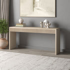 Hudson&Canal Lawrence 64" Wide Rectangular Fluted Console Table - Alder White-Finished in wood-look alder white