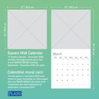 Plato 2026 Motivation Monthly Hanging Wall Calendar - 12" W x 24" H  - English-Plato Earth-Friendly - Manufactured with sustainable materials, including Forest Stewardship Council-certified paper and soy ink