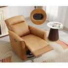 Ebello Tayani 31.5" Wide Modern Comfortable Upholstered Swivel And Rocker Manual Recliner-Chair Colour: Brown
