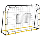 Soozier 6 x 4 ft Rebound Net Soccer Goal with 5 Angle Adjustable for Soccer Baseball Basketball Training-A soccer goal for daily training, especially suitable for football, basketball and baseball   