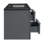 Modway Render 48" Wall-Mount Bathroom Vanity - Grey/Black-8