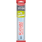 Maped Unbreakable Ruler with Double Graduation - 12"/30 cm - Blue-Shock resistant