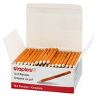 Staples Golf Yellow HB Pencils - 144 Pack-Pre-sharpened pencils are ready to use