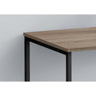 Monarch Specialties 7777 40" Computer Desk - Dark Taupe/Black Metal-Modern industrial style in a compact design suitable in any work space with sturdy coated black metal legs