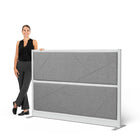 Luxor Modular Plush Wall - 70" W x 48" H-Enhances privacy with plush acoustic panel coverage