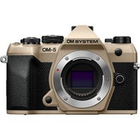 OM SYSTEM OM-5 Mark II Mirrorless Camera - Sand Beige-Built to spark creativity, the OM-5 Mark II features a dedicated CP button for quick access to its suite of computational photography features
