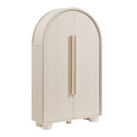 Modway Bellamy Arched Fold-Out Desk Cabinet - Ash-Modern Arched Desk Cabinet