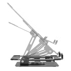 Intekview 360° Rotating Foldable Laptop Riser-Color: Silver