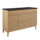 Modway Render 48" Single Sink Bathroom Vanity - Oak/Black-Mid-Century Modern Vanity