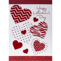 Rosedale Gold Valentine's Day Greeting Cards & Envelopes - 5-1/2" x 8" - Heart Patterns - 6 Pack-Premium quality greeting cards