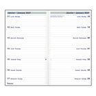 Blueline 2027 Two-Week Planner with Stitched Binding - 6" x 3-1/2" - Black - Bilingual-Stitched binding with soft lizard cover