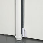 Pawhut Retractable Pet Safety Gate - Grey-Foldable for easy storage