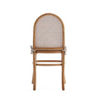 Manhattan Comfort Paragon 17.52" Industry Chic Upholstered Dining Chair - Nature and Oatmeal - Set of 4-Unique Tall Round Backrest for Style and Comfort